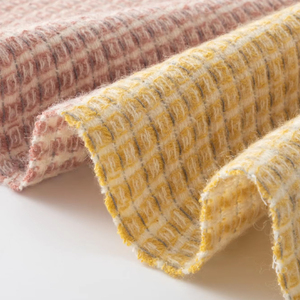 Dahai Nhà Máy Cung Cấp 130*170 + 2*10Cm Kẻ Sọc Hàn Quốc 100% <span class=keywords><strong>Lambswool</strong></span> 230gsm Tua Mặc Chăn Giá Rẻ Xách Tay Nhà Chăn - Product Image 3