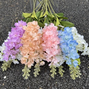 DC082 Dalian Chermy Fleur artificielle en soie violette <span class=keywords><strong>de</strong></span> haute qualité <span class=keywords><strong>Delphinium</strong></span> pour centres <span class=keywords><strong>de</strong></span> table <span class=keywords><strong>de</strong></span> mariage - Product Image 1