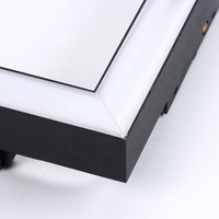 Rail lumineux magnétique en forme de L géométrique, anti-éblouissement, luminaire LED linéaire pour l'éclairage intérieur résidentiel et commercial