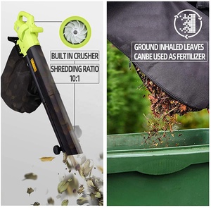 Souffleur de <span class=keywords><strong>feuilles</strong></span> électrique Vertak 3000W, broyeur de <span class=keywords><strong>jardin</strong></span>, souffleur <span class=keywords><strong>aspirateur</strong></span> à dos avec cordon pour souffler la neige, les <span class=keywords><strong>feuilles</strong></span>, nettoyer la cour et le patio - Product Image 3