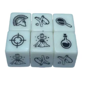 Professional Chinese Factory 22mm Different Various Colors Blanks Round Corner Plastic Dice D6 Acrylic Cube Dice For Game