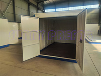 Conteneurs en acier pliables de 12 pieds, préfabriqués, assemblables, mobiles, empilables, abris portables, unités de stockage personnel