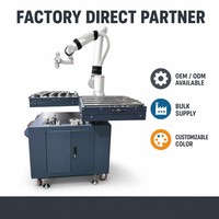 Robot de chargement CNC Cobot pour l'entretien des machines, 6 axes, capacité de charge de 20 kg, moteur et PLC en acier inoxydable