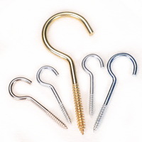 Sheep Eye Screw Copper Plated Open Nail Jewelry Self-tapping Nail Plastic Cup Hook Screw Lamp Hook Question Mark Hook