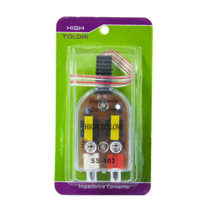 Convertisseur d'impédance haute vers basse SS-103 pour amplificateur audio de voiture, connexion de subwoofer 2.0 canaux - Product Image 1