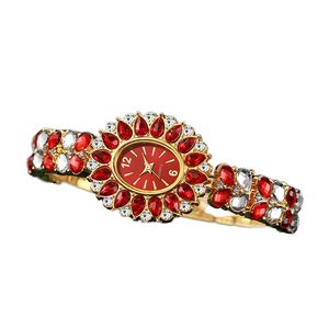 Wholesale Ladies Diamond Pattern Quartz Watch Pointer Dial 16mm Band 30mm Dial 10mm Thickness Full Diamond Ear Charm Bracelet - Product Image 2