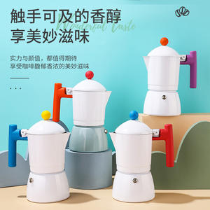 Amz Hew Factory, venta al por mayor, estufa de inducción de estilo italiano, <span class=keywords><strong>cafetera</strong></span> Espresso portátil de aluminio, <span class=keywords><strong>cafetera</strong></span> Moka Pot - Product Image 3