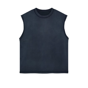 <span class=keywords><strong>Canotta</strong></span> da <span class=keywords><strong>Uomo</strong></span> <span class=keywords><strong>a</strong></span> <span class=keywords><strong>Costine</strong></span> 2026 Personalizzabile con Ricamo, 100% Cotone, Girocollo Classico, Lunghezza Corta con Decorazione <span class=keywords><strong>a</strong></span> Bottoni, Vendita all'Ingrosso - Product Image 3