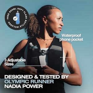 حامل هاتف للجري من النيوبرين للجنسين بشعار مخصص، مع زجاجة ماء سعة 500 مل، إغلاق بمشبك، عاكس للضوء وقابل للتعديل للاستخدام الخارجي - Product Image 3