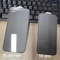 Protection d'écran en verre pour téléphone portable, anti-espionnage, verre trempé 9H, film pour iPhone 16 Pro Max Xr Xs 11 Plus 15 14 17 Air