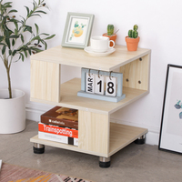 Table de chevet moderne de luxe en bois noir pour chambre à coucher meubles en or table de nuit intelligente