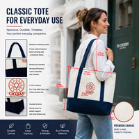 Sac fourre-tout en coton biologique naturel de qualité supérieure XingHe, élégant sac à main en toile pour les cadeaux de mariage et les cadeaux de fête