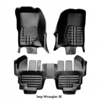 Tapetes para Todo Clima para Jeep Compass (2017+) Renegade Cherokee - Juego Completo de Protección de Cuero para Uso Urbano y en Senderos, Fácil de Limpiar