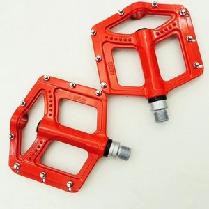 Pédales de plateforme en alliage d'aluminium, axe chromoly à 3 roulements pour vélos de montagne, durables, noir, bleu, rouge, argent, gris - Product Image 3