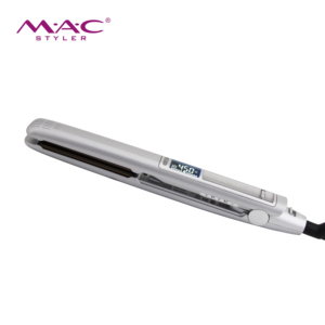 Plancha de Pelo Profesional MAC <span class=keywords><strong>Styler</strong></span> Premium Silver Master Grade, Temperatura Ajustable LCD Máx. 450F, CE RoHS, Plancha de Peinado Suave para Salón - Product Image 6