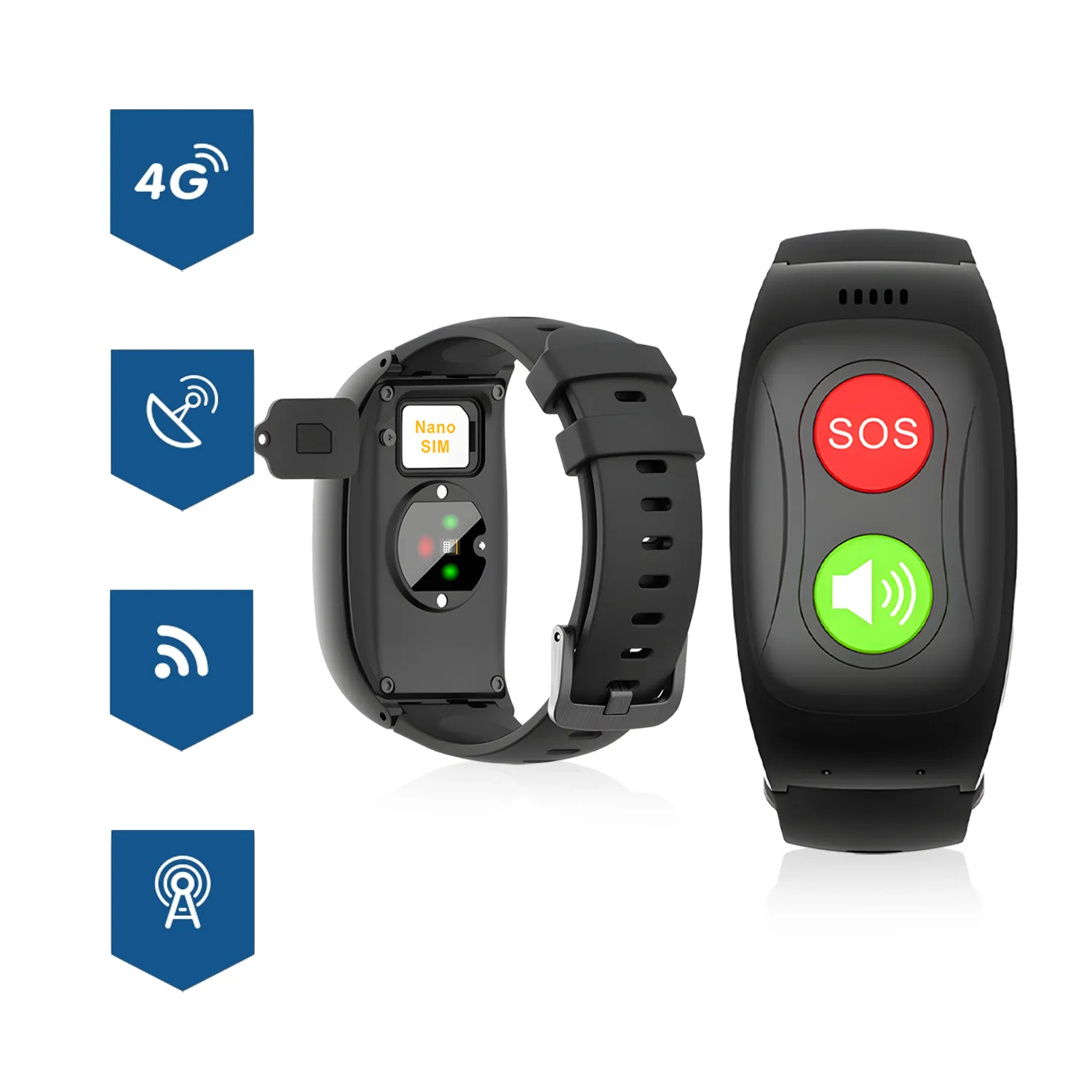 Acil yardım düğmesi VH67 2G SOS kişisel alarmlı GPS takip cihazı İzle aile bakım kişisel Alarm cihazı yaşlılar için