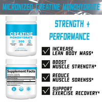 Marque privée 99% poudre de monohydrate de créatine et capsules supplément nutritionnel sportif pré-entraînement