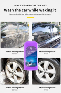 X9 500ml Shampoing <span class=keywords><strong>et</strong></span> Cire 2-en-1 pour Lavage <span class=keywords><strong>Auto</strong></span> 300X Concentré Haute Mousse Graphène <span class=keywords><strong>Auto</strong></span>-Nettoyant Brillance Intense Protection UV <span class=keywords><strong>Nettoyage</strong></span> en Profondeur - Product Image 3