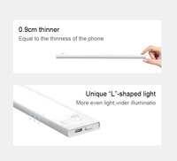 Luminaire innovant Lampe LED Pir Détecteur de mouvement pour escalier Éclairage d'étagère LED sans fil