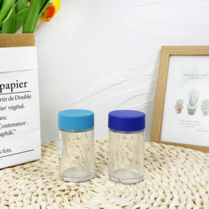 โหลแก้วใส่ของพร้อมฝาปิดขวดแก้วสีดำขนาด50มล. 10มล. - Product Image 2