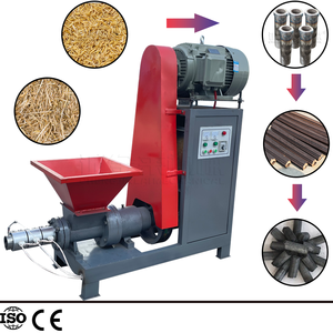 Machine de fabrication de charbon de biomasse pour ligne de production de charbon de barbecue, équipement de carbonisation de sciure de bois et de coques de riz, capacité 300-500 kg/h - Product Image 1