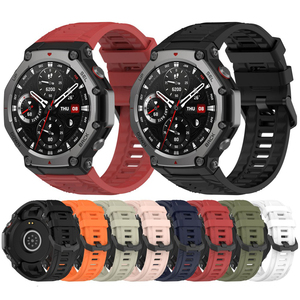 <span class=keywords><strong>Correa</strong></span> de Silicona Win-Win para <span class=keywords><strong>Reloj</strong></span> <span class=keywords><strong>Amazfit</strong></span> <span class=keywords><strong>T</strong></span> <span class=keywords><strong>Rex</strong></span> 3, <span class=keywords><strong>Correa</strong></span> de Repuesto Deportiva de Color Sólido - Product Image 2