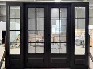 French Style <strong>Arch</strong> with Glass New Design Iron Entrance Door Steel <strong>Gate</strong> Grill Aluminum Stainless for Front Door - Product Image 4