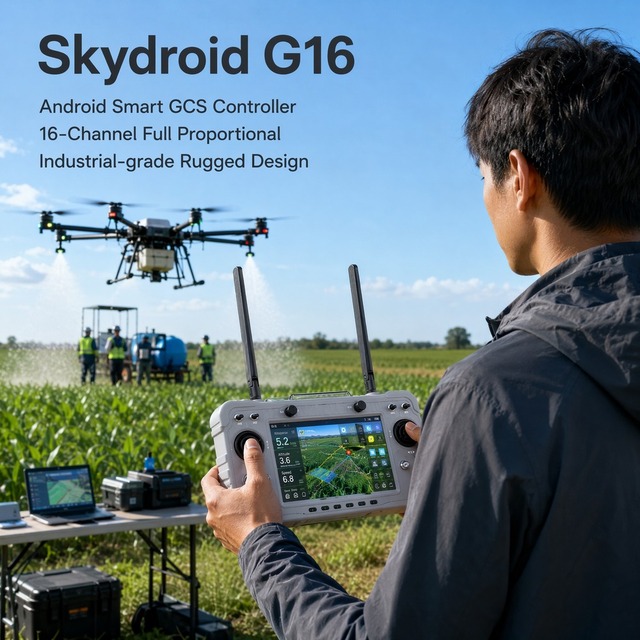 SKYDROID G16 Handheld Ground Station Remote Controller 1920x1200 HD Screen Dual-Band 2.4G & 5.8G for Multirotor Industrial UAV