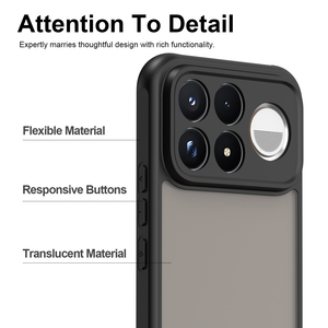 Nuova custodia per <span class=keywords><strong>Redmi</strong></span> K100 Pro Max, traslucida opaca anti-graffio in TPU+PC antiurto per Xiaomi Poco F9 Ultra - Product Image 6