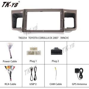 Xe Máy nghe nhạc <span class=keywords><strong>DVD</strong></span> khung cho TOYOTA 2007 Corolla EX 9 inch Navigation bảng điều chỉnh xe đài phát thanh khung Android đài phát thanh khung - Product Image 2