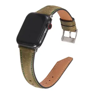 Apple Watch iWatch 스트랩 7 소가죽 가죽 시계 밴드에 적합한 5 가지 색상 여성과 여성을위한 소형