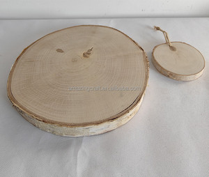 Plaques rondes en bois de bouleau avec corde de suspension pour la décoration de la maison, artisanat, ornements de Noël, vente en gros en provenance de Chine - Product Image 2