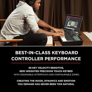 Clavier MIDI USB M-AUDIO Oxygen Pro 49 touches avec pads de rythme, boutons et faders programmables, son Native Instruments - Product Image 3