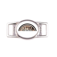 Logo imprimé gravé en métal Sneaker chaussure étiquette dentelle serrure pour Sneaker lacet décorations accessoires charme