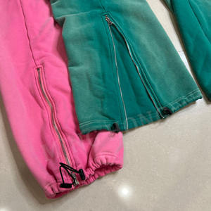 Pantalon de jogging imprimé Dtg personnalisé coton français lourd Streetwear pantalon de survêtement évasé lavé à l'acide - Product Image 6