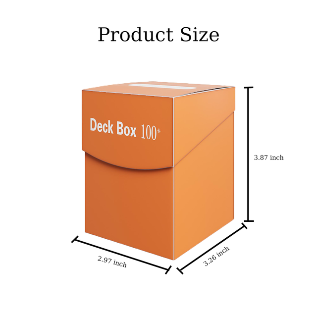 mtg commander deck box dimensions MIXPOET Deck Box compatible for MTG Commander Cards, Trading Card Case with 2 Dividers per Holder, Large Size for 100+ Cards