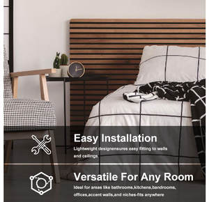 Panel Acústico de Madera MDF Moderno y Ecológico, Resistente a los Arañazos, para Dormitorio, Escuela y Oficina - Product Image 4