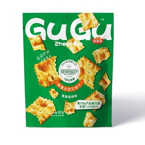 Galletas de Soda No Fritas, Snack Saludable No Grasoso, Tres Sabores, Venta al por Mayor de Fábrica, Galletas con Sabor a Cebolla y Pollo - Product Image 1
