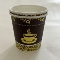Gobelets à café jetables écologiques et recyclables à paroi simple de 4 oz avec couvercle, personnalisables avec logo, pour boissons chaudes