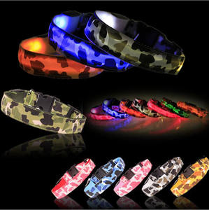 Moda varios colores luz intermitente USB recargable luminosa noche seguridad brillante paseo perro LED gato mascota pérdida prevenir collar - Product Image 5