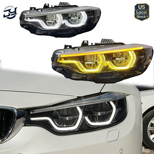 JY Auto LED Headlights for M4 F32 F36 F82 F80 V2 Style Yellow <b>and</b> White DRL <b>Plug</b> <b>Play</b> US Local Inventory LED Headlights LED Head - Product Image 1