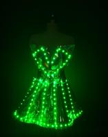 Jupe LED Lumineuse Colorée Créative pour Femme, Idéale pour Soirées, Bars et Spectacles Scéniques – Costumes Lumineux Argentés