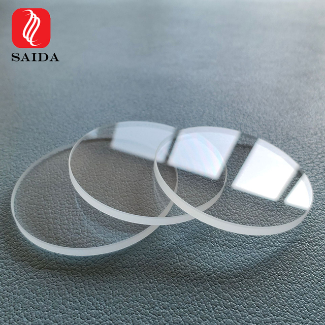 Ultra-transparent Shockproof Tempered Glass with a Circular Diameter of 50 Millimeters Used for Spotlights