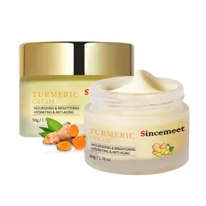 Customized Label crema curcuma Anti Acne effetto forte sbiancamento curcuma crema per il viso per il trattamento dell'acne crema per il viso