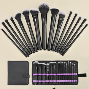 HEXUE Juego de 24 Brochas de Maquillaje Profesionales Rosadas <span class=keywords><strong>para</strong></span> Base, Sombra de Ojos y Delineador, Pinceles de Cosméticos de Marca Privada - Product Image 5