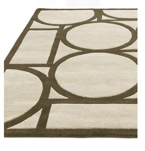 Tapis minimaliste moderne 100% laine touffeté à la main doux Durable élégant décor de sol pour chambre et salon - Product Image 2