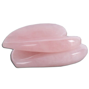 Gran parte trasera de cuarzo raspado Gua Sha Piedra en forma de corazón - Product Image 4