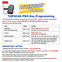Escáner OBD2 Inalámbrico TOPDON Topscan Pro, Lector de Códigos, Prueba Bidireccional de Sistema Completo, Programación de Llaves, Herramientas de Diagnóstico, 13+ Funciones de Reinicio