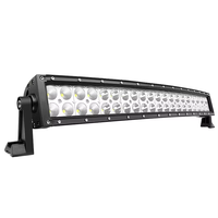 Barre lumineuse LED incurvée de 22 pouces 120W à double rangée d'indicateurs de travail faisceau ponctuel pour conduite tout-terrain 4x4 SUV camion bateau voiture ATV 12V 24V