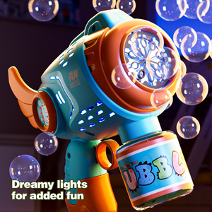 Machine à bulles XST à 10 trous en plastique ABS avec bulles abondantes, 4 piles AA, cadeaux pour les enfants de <span class=keywords><strong>3</strong></span> ans et plus, pistolet à bulles automatique pour l'extérieur - Product Image 4